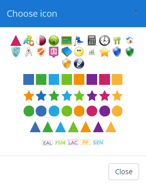 Class Charts change field icon