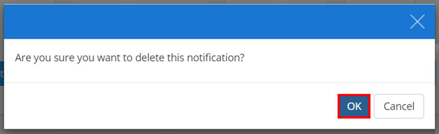Class Charts delete notification confirmation