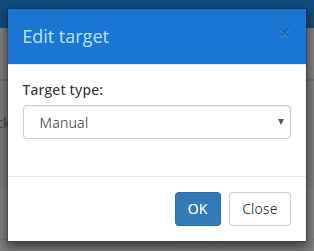 Class Charts manual target option