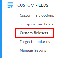 Class Charts custom fieldsets button