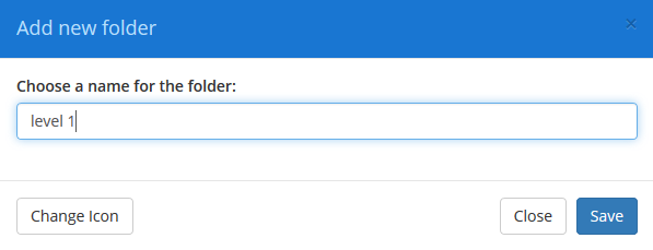 Class Charts choose a name for the folder
