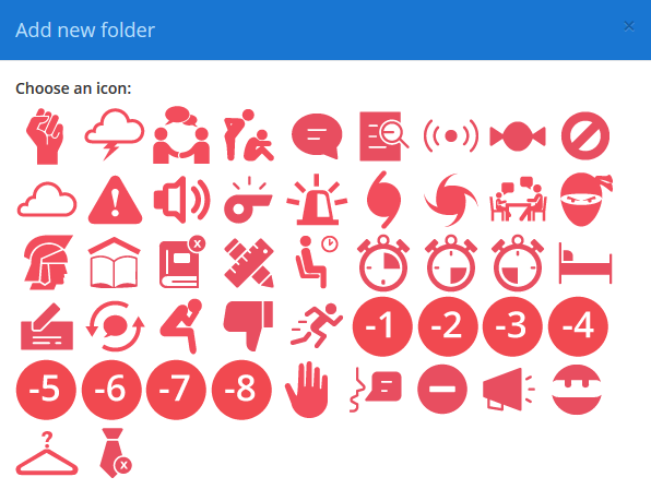Class Charts choose folder icon