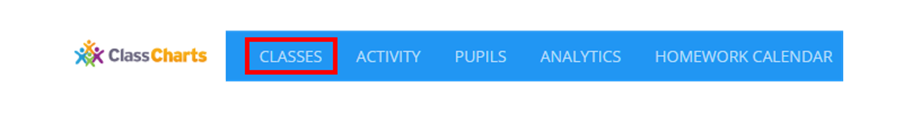 Class Charts classes button