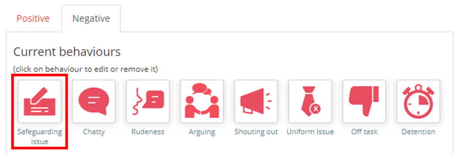 Class Charts safeguarding issue icon