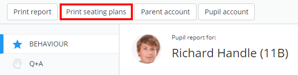 Class Charts print seating plans button