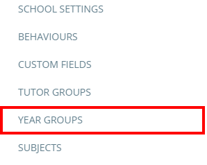 Class Charts year group menu button