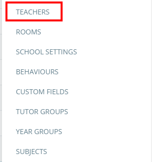 Class Charts teachers menu button