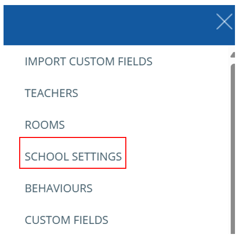 Class Charts school settings