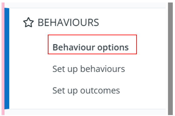 Class Charts behaviour options