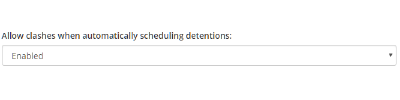 Class Charts allow clashes when automatically scheduling detentions