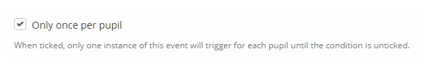 Class Charts only once per pupil