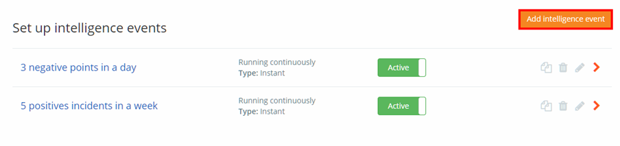 Class Charts add intel events