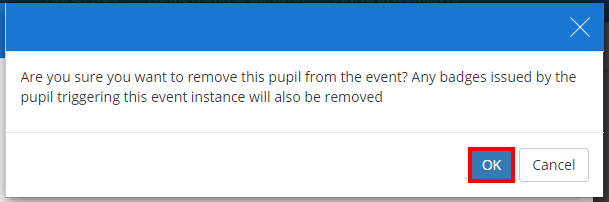 Class Charts remove event