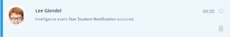 Class Charts event example