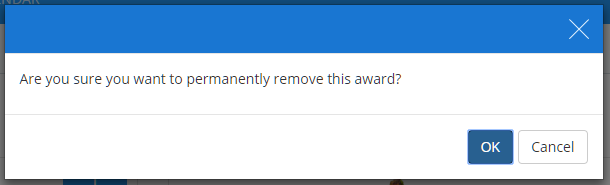 Class Charts reward delete confirmation