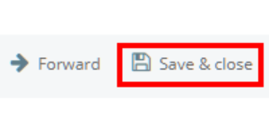 Class Charts save and close button