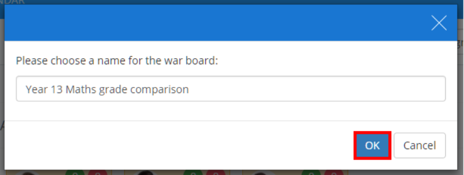 Class Charts name war board popup