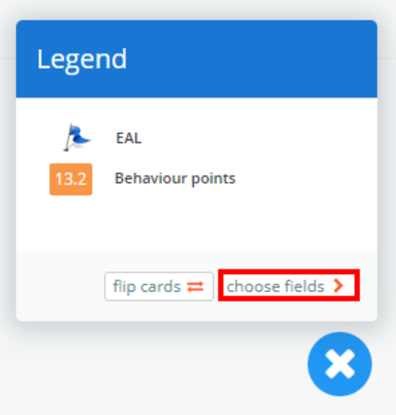 Class Charts legend choose fields button
