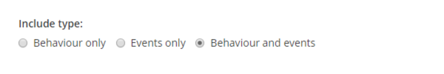 Class Charts include type