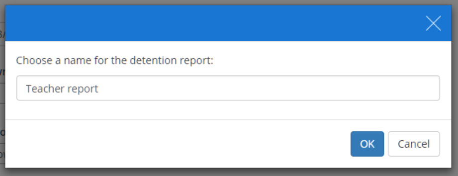 Class Charts save detention report popup