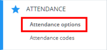 Class Charts attendance options button