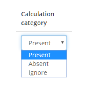 Class Charts calculation category
