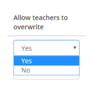 Class Charts allow teachers to overwrite