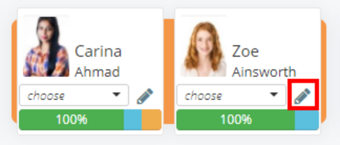 Class Charts edit note