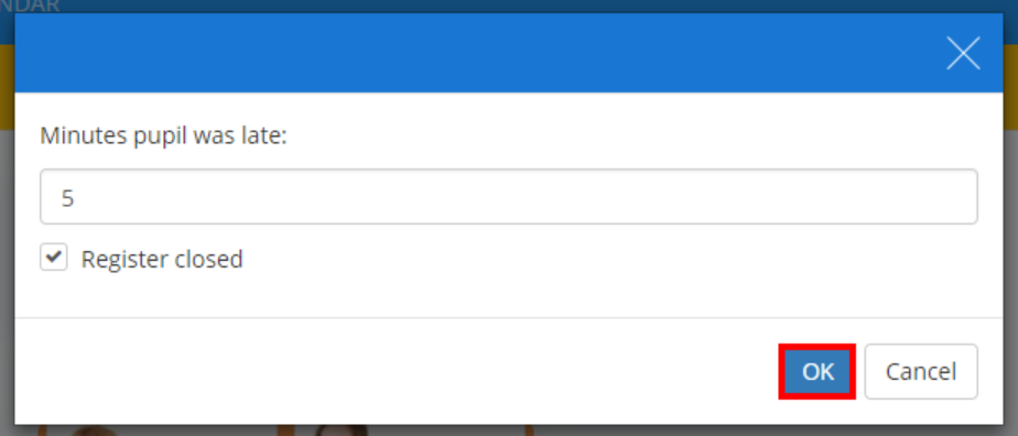 Class Charts late popup