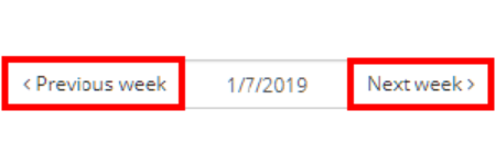 Class Charts previous and next week with date