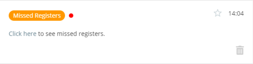 Class Charts missed register notification