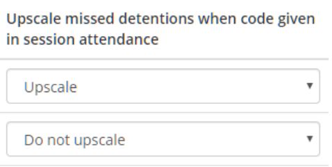 Class Charts attendance code upscale detention setting