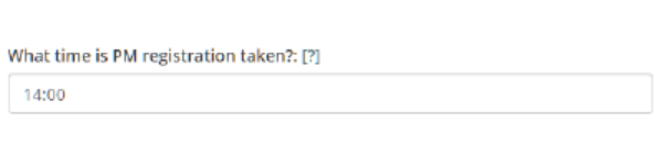 Class Charts what time is PM registration taken