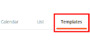 Class Charts templates button