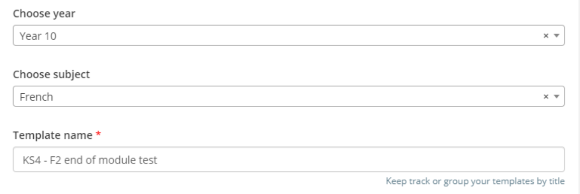 Class Charts in class new template fields