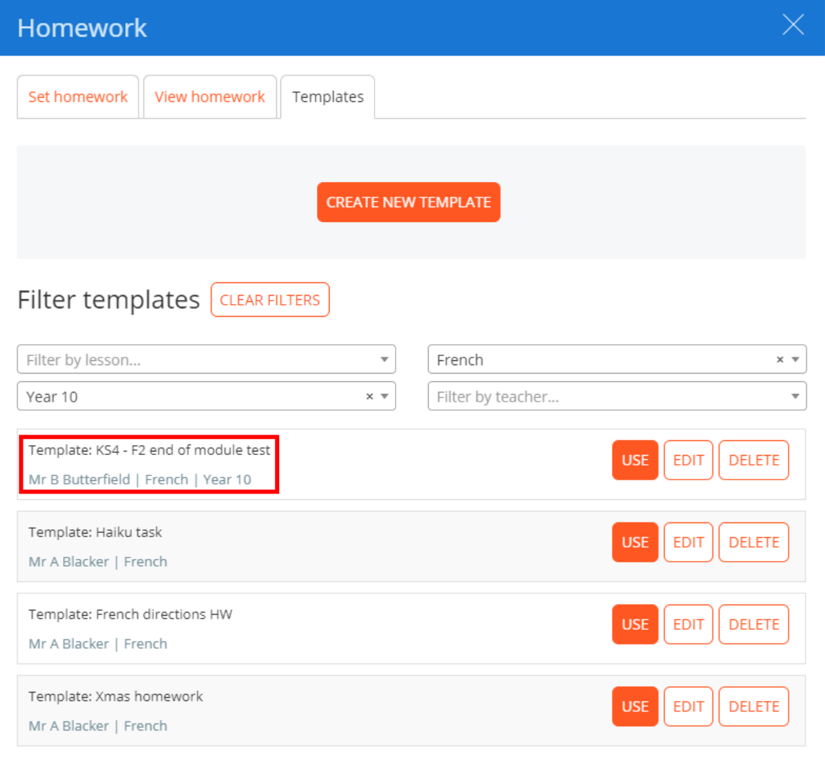 Class Charts in class new template 2