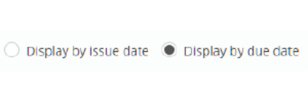 Class Charts display by due date