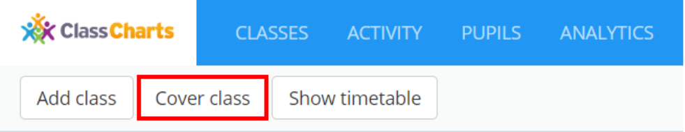 Class Charts cover class button