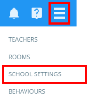 Class Charts school settings tab