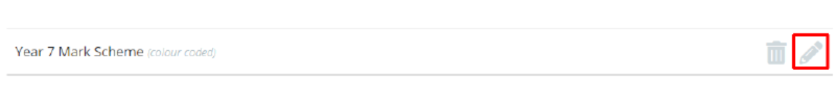 Class Charts edit mark scheme icon