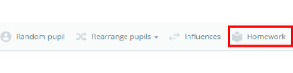 Class Charts homework button