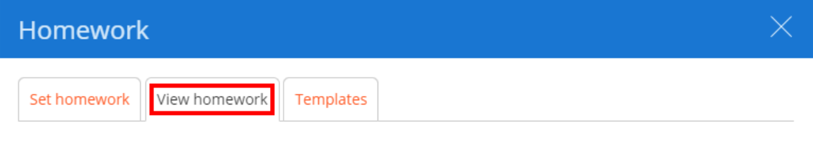 Class Charts in class view homework tab