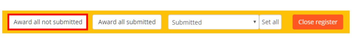 Class Charts award all not submitted button