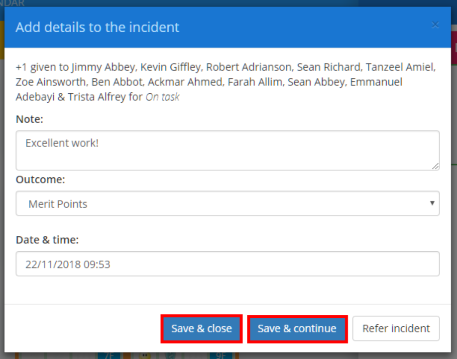 Class Charts hw submission award popup