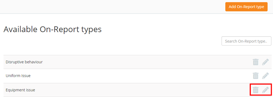 Class Charts added on report type