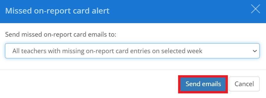 Class Charts save emails on-report card alert