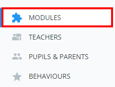 Class Charts Modules tab