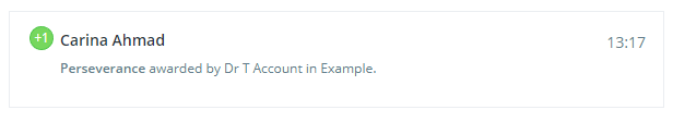 Class Charts account in example