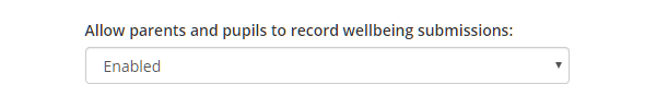 Class Charts allow parents and pupils to record wellbeing submissions