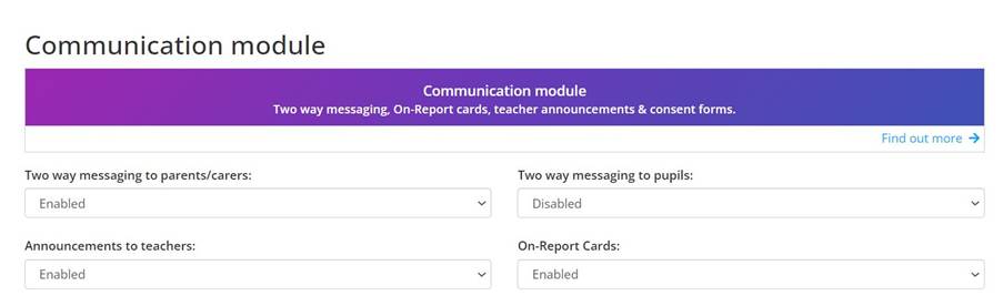 Class Charts communication module